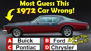 Guess 20 Classic Cars from 1972! How Many Autos Can You Name?