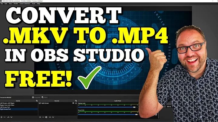 How to Convert MKV to MP4 Free in OBS Studio | Easy!