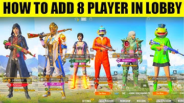 How to add 8 player in Lobby | 8v8 tdm me 8 player kaise add kre ? 8v8 Expert achivement explain
