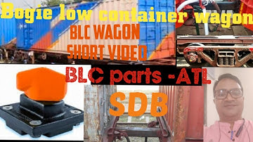 BLC bogie low container wagon short details#short video#railway