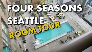 BEST LUXURY HOTEL IN SEATTLE  Four Seasons Room Tour
