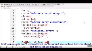 How to find the first repeating element in an array of integers in C++