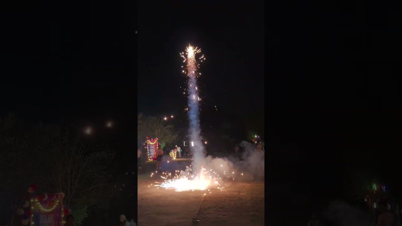 Red, white and blue smoke Jellyfish Fireworks