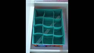 Drawer Organiser With 12 Dividers For Socks, Under Garments