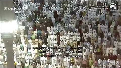 من روائع الشيخ محمود خليل قارئ في أول ليلة له في مسجد رسول الله صلى الله عليه وسلم