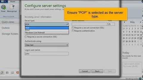 Configuring a POP email account with SSL in Windows Live Mail