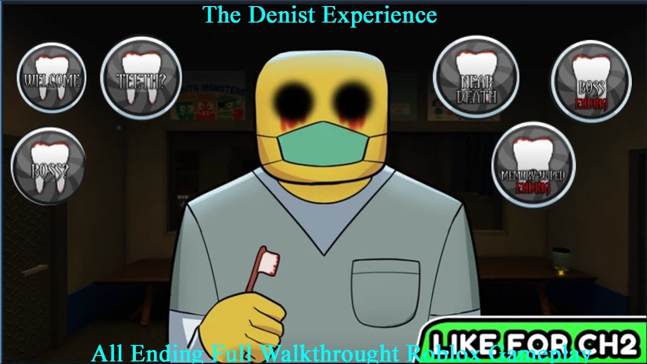 The Dentist Experience🦷 All Ending Full Walkthought Roblox