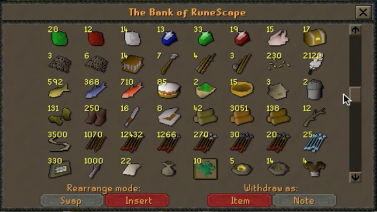 Bank Video - RS07 - The Importance of a Tidy Bank - Before I drop most of it