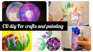How To Make Cd Transparent For Crafts And Painting Home Decor Ideas Art Vlog