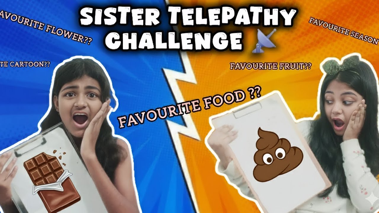 Sister Telepathy challenge 😲😱||আমরা কি winner হতে পারলাম??😧 @funbitezone