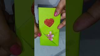 How to fold this easy origami envelope using A4 size paper 💌💖 #shorts #youtubeshorts #trending