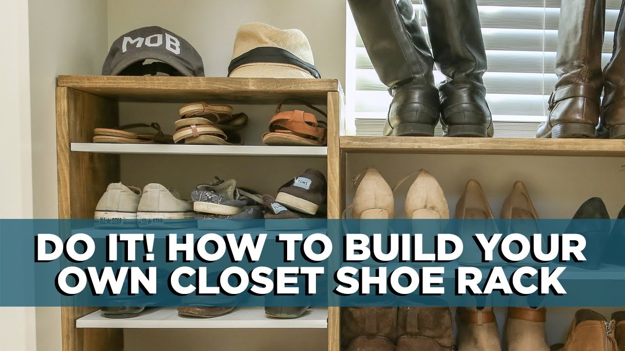 38 Best Simple DIY Shoe Racks You'll Want To Make  Closet makeover, Closet  shoe storage, Closet bedroom