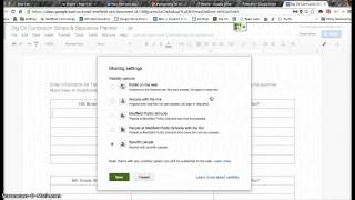 Using Google Docs as a Parent Signup Sheet