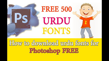 urdu fonts for photoshop