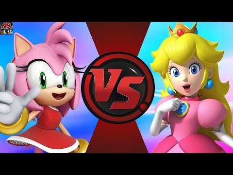 AMY ROSE vs PRINCESS PEACH! (Sega vs Nintendo) Cartoon Fight Club Episode 127
