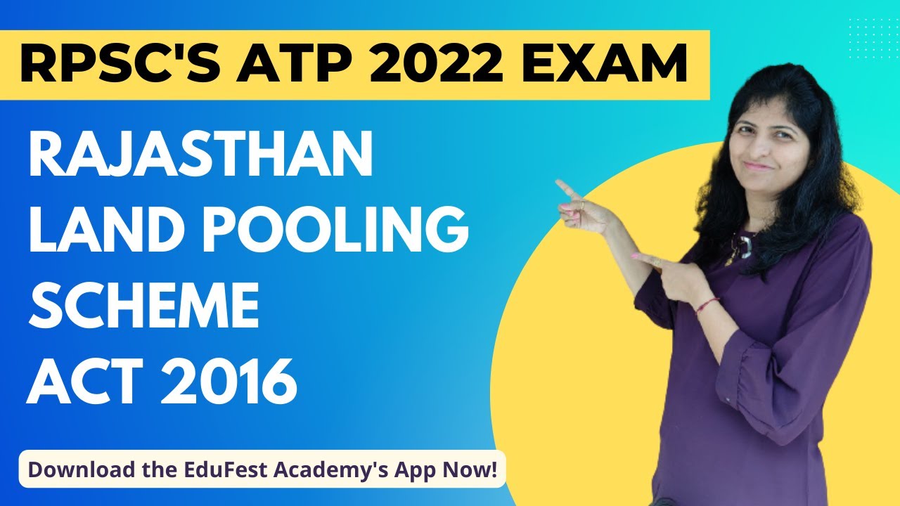 Rajasthan Land Pooling Scheme Act 2016