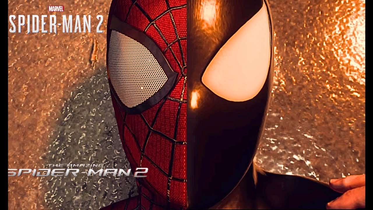 TASM 2 Suit Gets The Black Suit Transformation Scene - Marvel's Spider-Man 2 (Classic Black Suit)