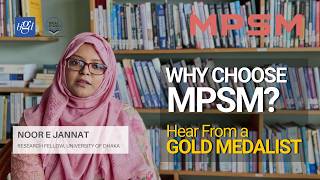 Learn from an MPSM Alumna | Noor E Jannat