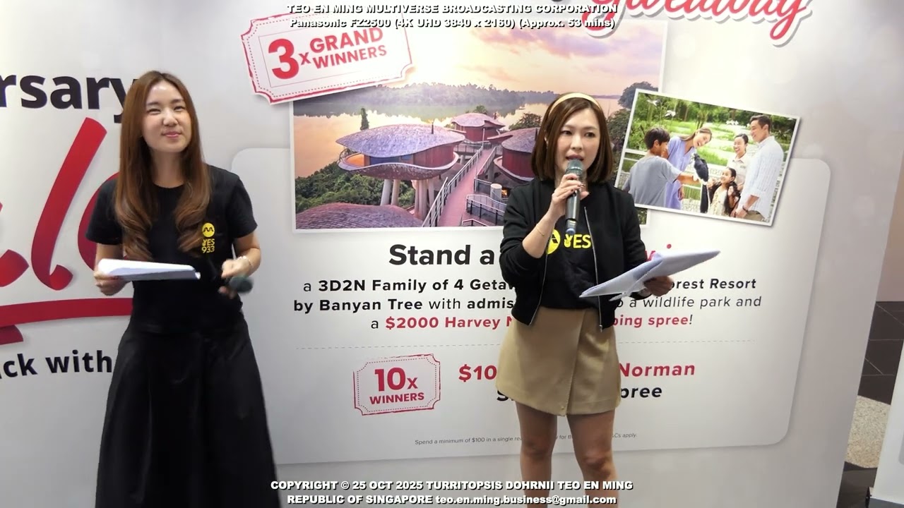 MediaCorp artistes attend Harvey Norman 24th anniversary Celebratio at Millenia Walk 25 Oct 2025 Sat