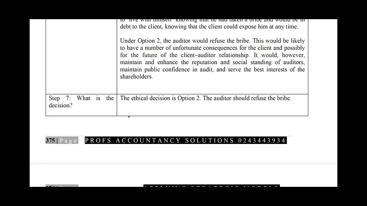 Strategic Case Study - Models of Ethical Judgement - YouTube