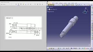 CATIA V5 Tutorial | Motor Assembly Shaft Modeling