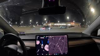 tesla autopark and fsd v12.3.2.1 - first test