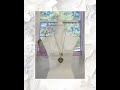 Rose Quartz Heart Music Box Locket in Bronze