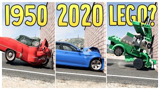 New vs Old Car Crash Testing  BeamNG Drive