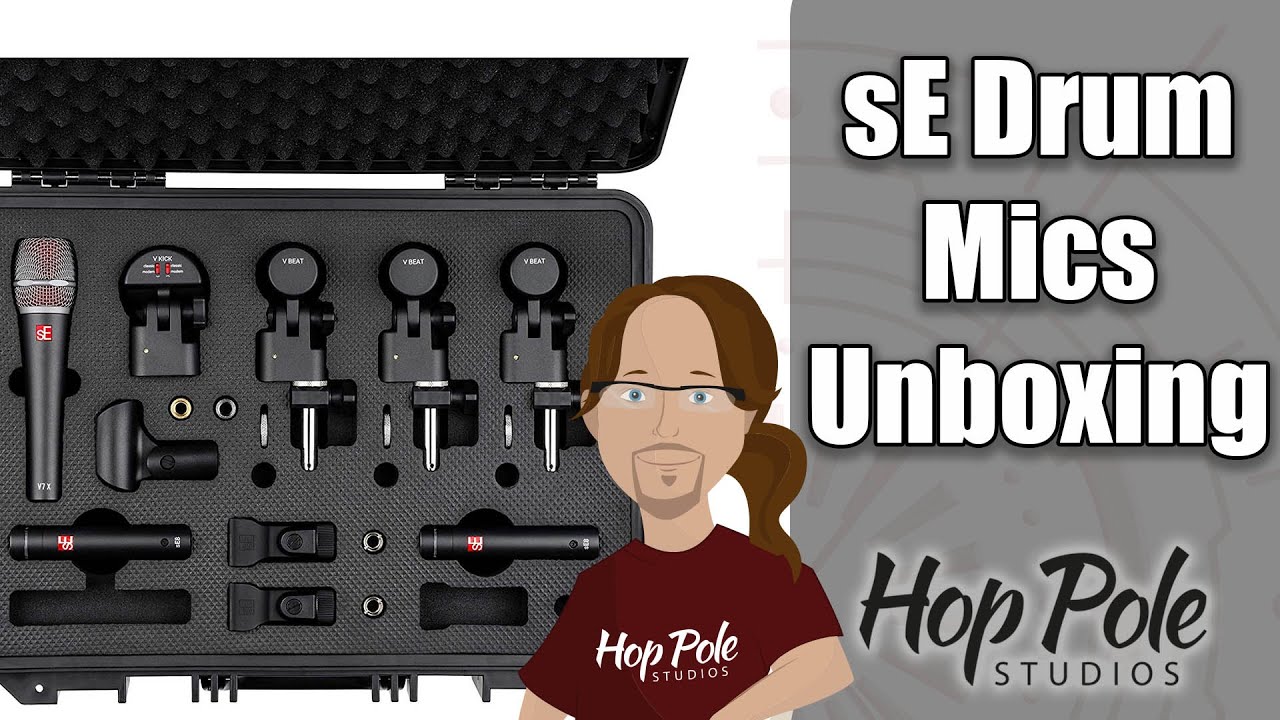 Unboxing sE Electronics Drum Mics, Overheads and Ribbons V Kick, V7X