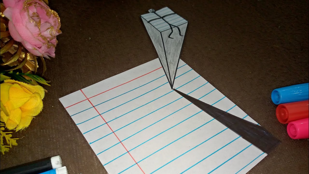 3D Art and illusion | Easy pencil drawing step by step tutorial | DIY Artistry Corner