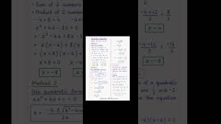 How to Solve Quadratic Equations Easily | Factorisation $ Quadratic Formula| Infinity Mathematics
