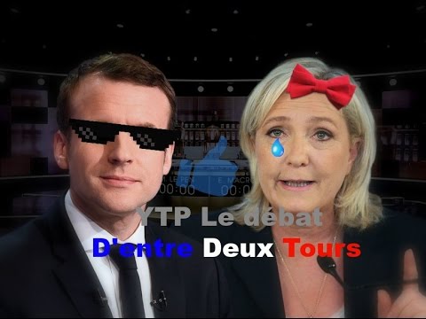 Macron vs MLP - Bonjour à tous, aujourd'hui quelques jours après les résultats de la Présidentielle, je sors une YTP sur le débat d'entre deux tours, ayant eu lieu il y a 1 sem