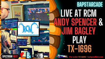 Retro Computer Museum, Leicester - Andy Spencer and Jim Bagley playing TX1696 on the Spectrum Next