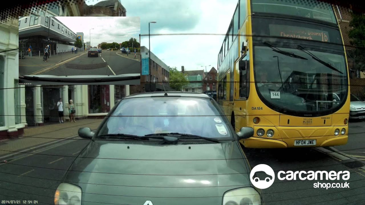 Mobius Dual Camera Dashcam Footage - Rear Crash