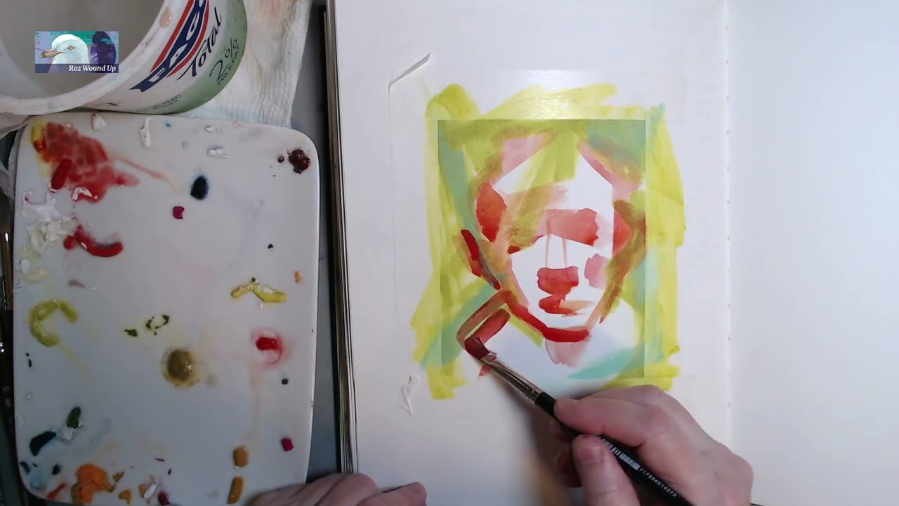 241214 Vintage Stendahl gouache portrait