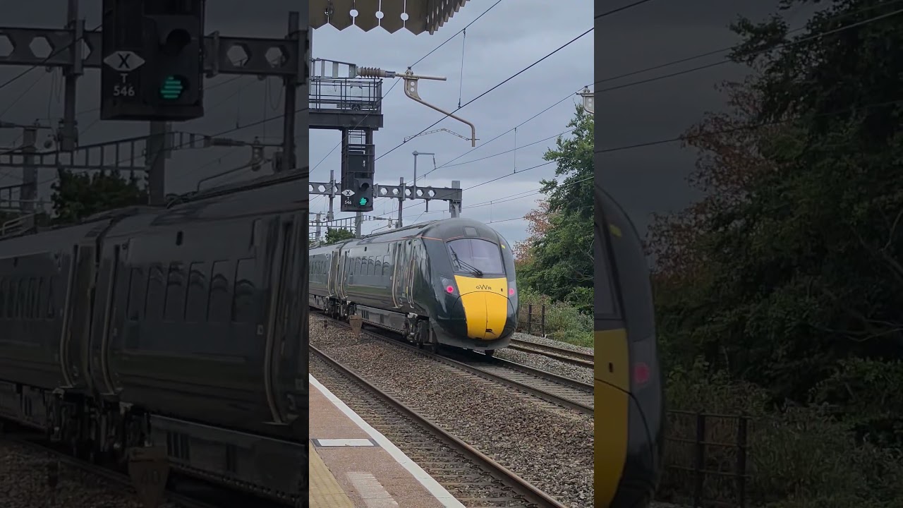 GWR Class 802 passes Burnham at speed  