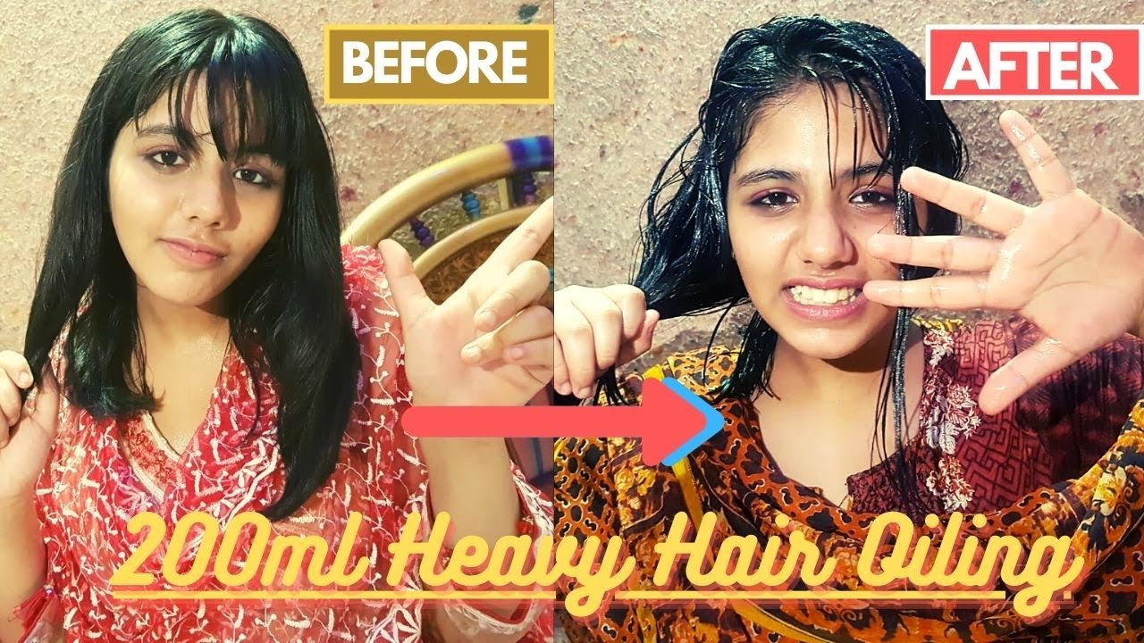 200ML Heavy Hair OIling Challenge! | Coconut Oil Massage