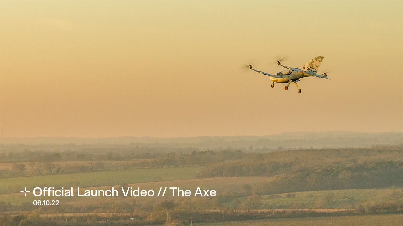 Official Launch Video - Prototype proven Axe 2-seat eVTOL