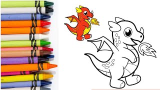 Drawing Cartoon Animal for Kids & Toddlers । Coloring & painting for kids. Learn Drawing