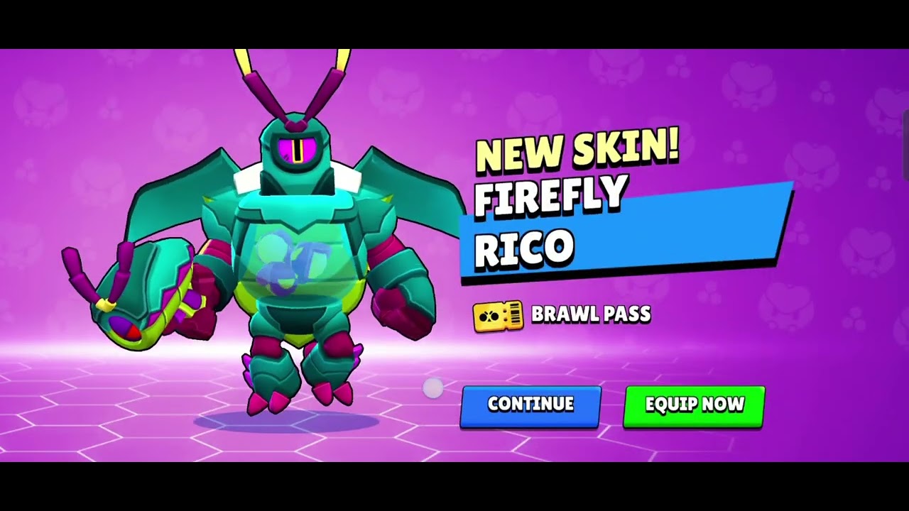 NEW RICO FIREFLY SKIN IN 2400 GEMS IN BRAWL STARS