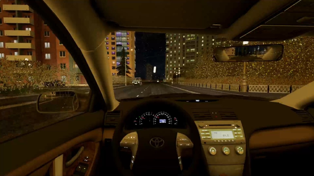 Toyota Camry XV40 - Night Drive - City Car Driving