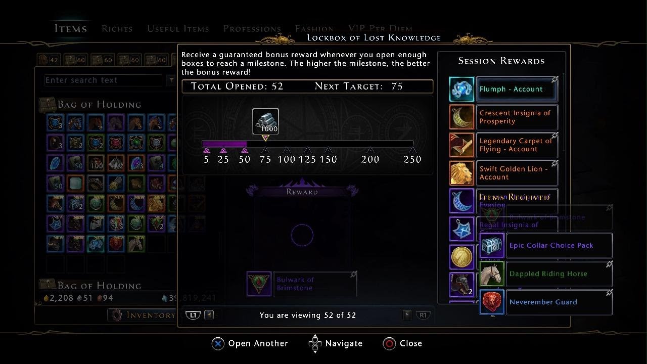 Neverwinter Testing New Mount/Companion Lockbox of Lost Knowledge