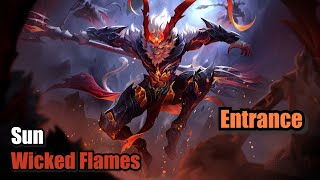 Sun Wicked Flames Skin Collector Entrance (Upscale 4K) Mobile Legends