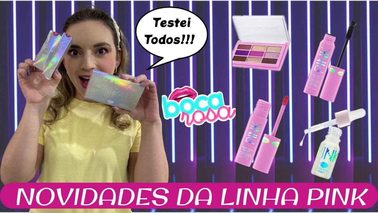 Testando a COLEÇÃO PINK da BOCA ROSA BEAUTY – Makes do Multiverso, Bianca Andrade?
