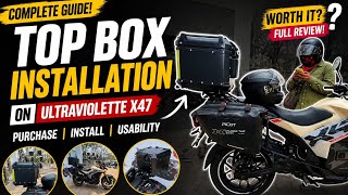Ultraviolette X47 Top Box Installation 🔥 | Cost, Setup &amp; Real Usability Review ⚡