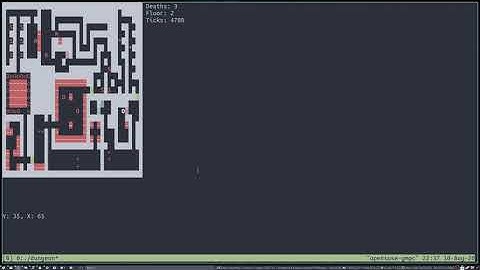 Terminal Dungeon-crawler progress 8/10/2020