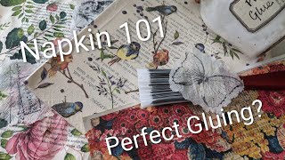 Napkin 101 How to Glue Napkins into Junk Journals (Minimum Wrinkles or Tears!) 🌸 