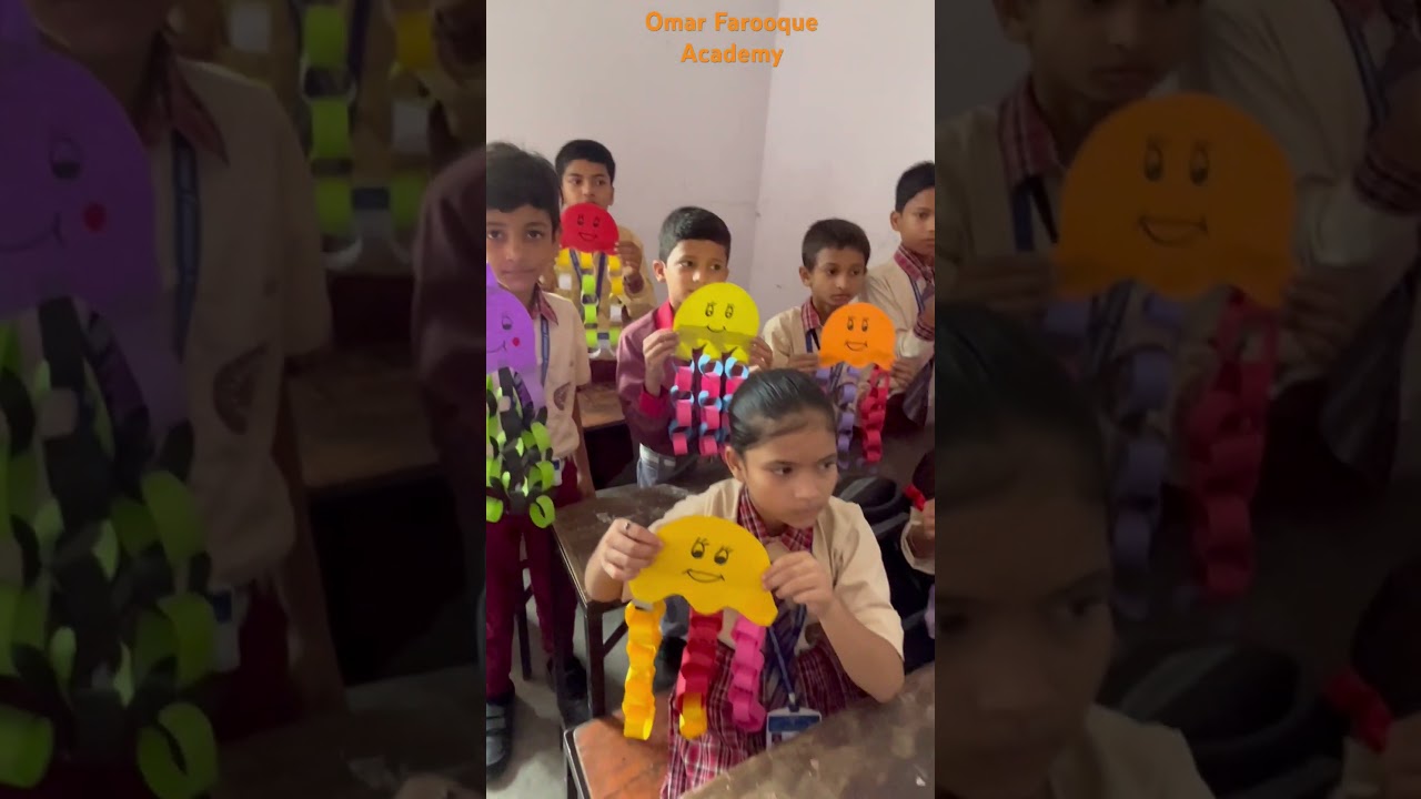 Paper Craft | Paper octopus 🐙 | Omar Farooque Academy 