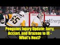 Penguins Injury Update: Jarry, Acciari, and Brazeau to IR - What's Next?