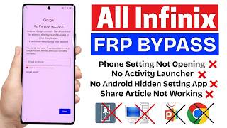 All Infinix Android 14/15 : Frp Bypass Without Pc 2026 - Google Chrome Not Open | Share Not Working